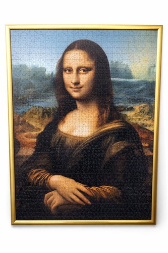 Gerahmtes puzzle mona - gerahmtes,