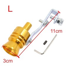 Goldton Turbo Sound Whistle Schalldämpfer Auspuffrohr Simulator Whistler L Größe