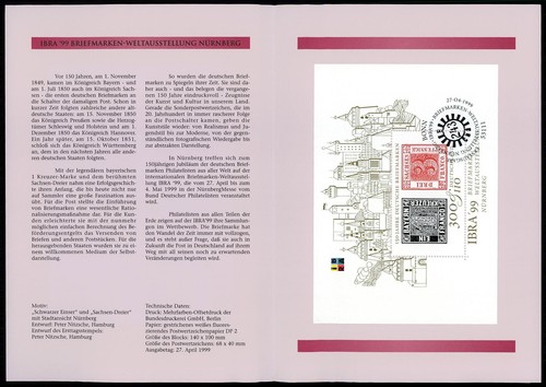 Brd sammelblatt 1999 block - brd,