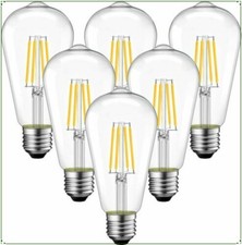 6X-E27 ST64 LED Edison 7W