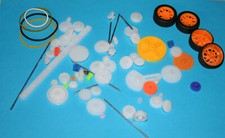 Zahnräder-Riemenscheibe // Kunststoff ver. größen ca.80. St. / Modellbau/RC usw.