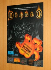 Diablo Blizzard Entertainment Rare Old Advertising Small Poster Promo Ad Print