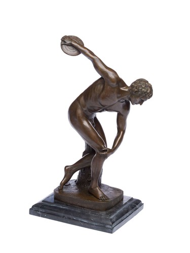 Bronzeskulptur diskobolos - bronzeskulptur,