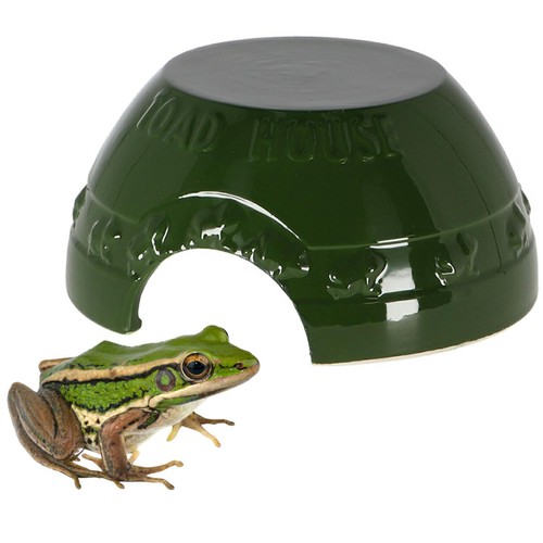 Froschhaus aus keramik - aus, 19,5x10