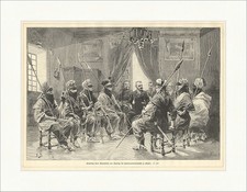 Empfang einer Deputation von Tuaregs im Gouvernementspalast Holzstich E 9269