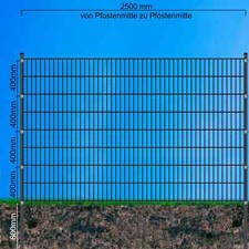 Doppelstabmattenzaun 6/5/6
