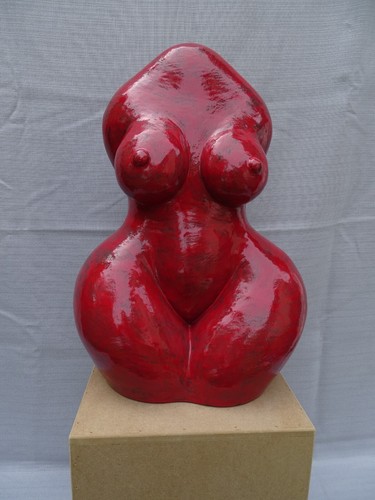 Weiblicher torso aus - weiblicher, keramik