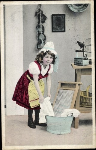 Mädchen tracht - ak, in