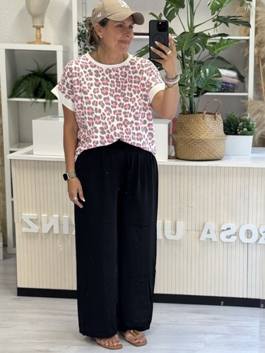 Wide leg hose schwarz - leg,