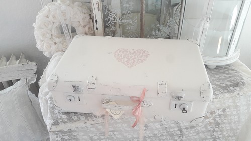 Shabby chic deko koffer - shabby,