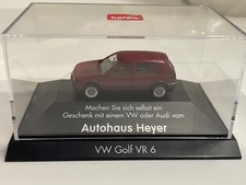Volkswagen VW Golf III 3 VR 6 rotmetallic Werbemodell Autohaus Heyer Herpa 1/87