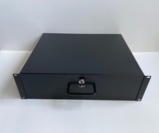 Rack-Schublade tief 3 HE Case 19“ Zoll Rackschublade abschließbar mit Schloss