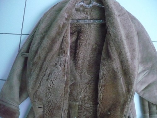 Felljacke echt beige - felljacke,