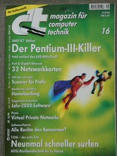 Computer Zeitschrift "c't" Heft 16 1999