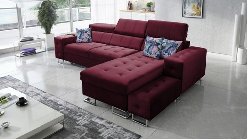 Sofa mit ottomane schlafsofa - sofa,