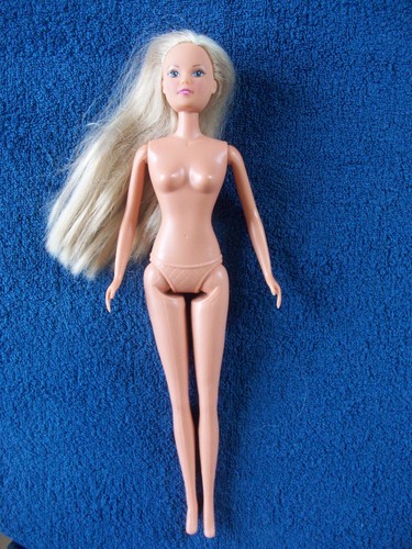 Modepuppe blonde lange haare - lange,