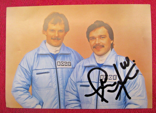 Rallye porträt autogrammkarte - rallye,