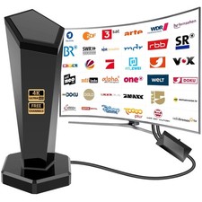 DVB-T2 Antenne mit 36 dBi Verstärkung - Perfekter HDTV Empfang überall im Haus