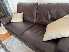 Leder-Sofa-Garnitur