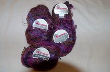 Langhaar Mohair "Champagne" - 095 - lila meliert - 5 Knäuel - ca. 240 g