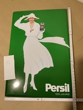 Blechschild Persil grün- weisse Frau 100 Jahre limited Edition ca 59x39cm   13  