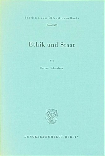 Ethik und staat - ethik, staat.