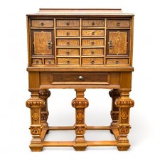 Barock Kabinett Stollen Schrank Tabernakel um 1730 Traumstück Intarsien Toppreis