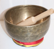 Klangschale Singing Bowl Klangprobe Klangmassage Halsschale Kehlchakra 1180g/"90
