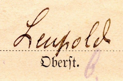 Autograph ludwig leupold 1923 - ludwig,