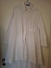 LUUKAA Bluse Hemd Tunika Weiß