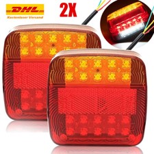 2PC 12V 26 LED Anhänger Rücklicht Rückleuchten Set PKW LKW Anhänger Beleuchtung