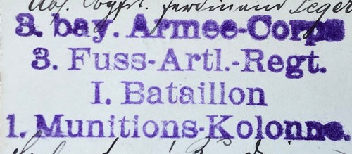 Ww1 stempel feldpost 3 - stempel,