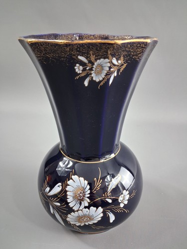 Porzellan vase kobaltblau - vase,