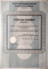 Historische Wertpapiere: Audi