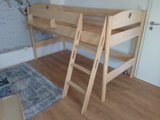 PAIDI Hochbett Fleximo mit Rutsche, Hängeregal und Rausfallschutz