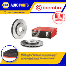 2x Brake Discs Pair Vented