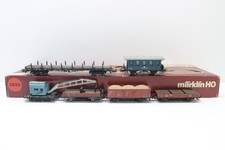 H0 MÄRKLIN 2853 DB Gleisbauzug Set ohne Lok Güterwagen AC OVP N111