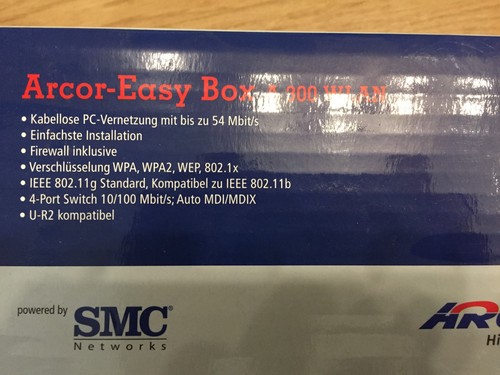 Neuwertige arcor easy - arcor, easy-box