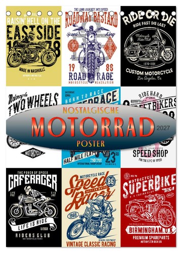 Motorrad nostalgische poster - motorrad,