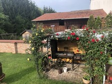 Farmer Grill Profi Smoker 16“ BBQ Räucherofen Pizzaofen 6mm Stahl