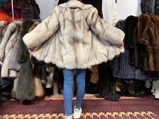 Blaufuchsjacke Pelz Pelzjacke Fuchs Fuchsjacke Real Fur SAGA Fox Coat Pelliccia