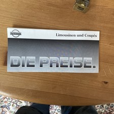 OldtimerPreisliste -Nissan Micra-Sunny-Primera-Prairie Pro -Maxima-100 NX/200 SX