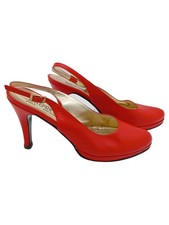 ANTEPRIMA Pumps Damen Gr. 39 Rot Elegant Slingback High Heels Schuhe