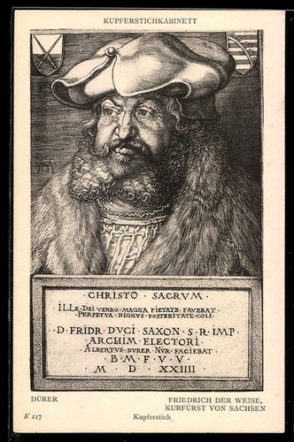 Ansichtskarte friedrich der - ansichtskarte,