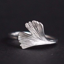 Damenring Ginkgoblatt Ginkgo