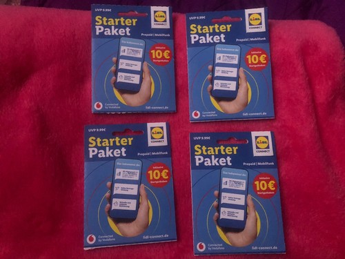 Sim karten neu lidl - 4x,