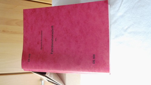 Fahrdienstvorschrift deutsche - fahrdienstvorschrift,