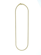 NEU!  Damen Schlangenkette aus Edelstahl 316L / 18 Karat vergoldet 42cm x 2mm