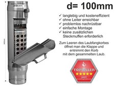 Zink Fallrohr Regenrohrklappe