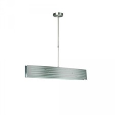 Massive Pendelleuchte Matto Uno 4x E14 Rechteck Chrom Verstellbar Industriedepot